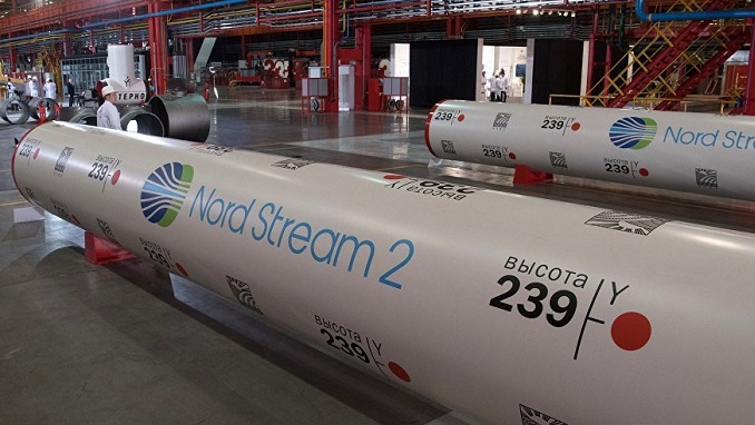 Nord Stream 2, ho&agrave;n th&agrave;nh từ th&aacute;ng 9/2021, được thiết kế để vận chuyển kh&iacute; đốt từ Nga đến Đức qua biển Baltic m&agrave; kh&ocirc;ng qua Ukraine hay Ba Lan. Ảnh: AP