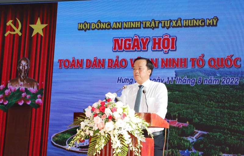 Chủ tịch UBND tỉnh C&agrave; Mau Huỳnh Quốc Việt ph&aacute;t biểu tại buổi lễ&nbsp;