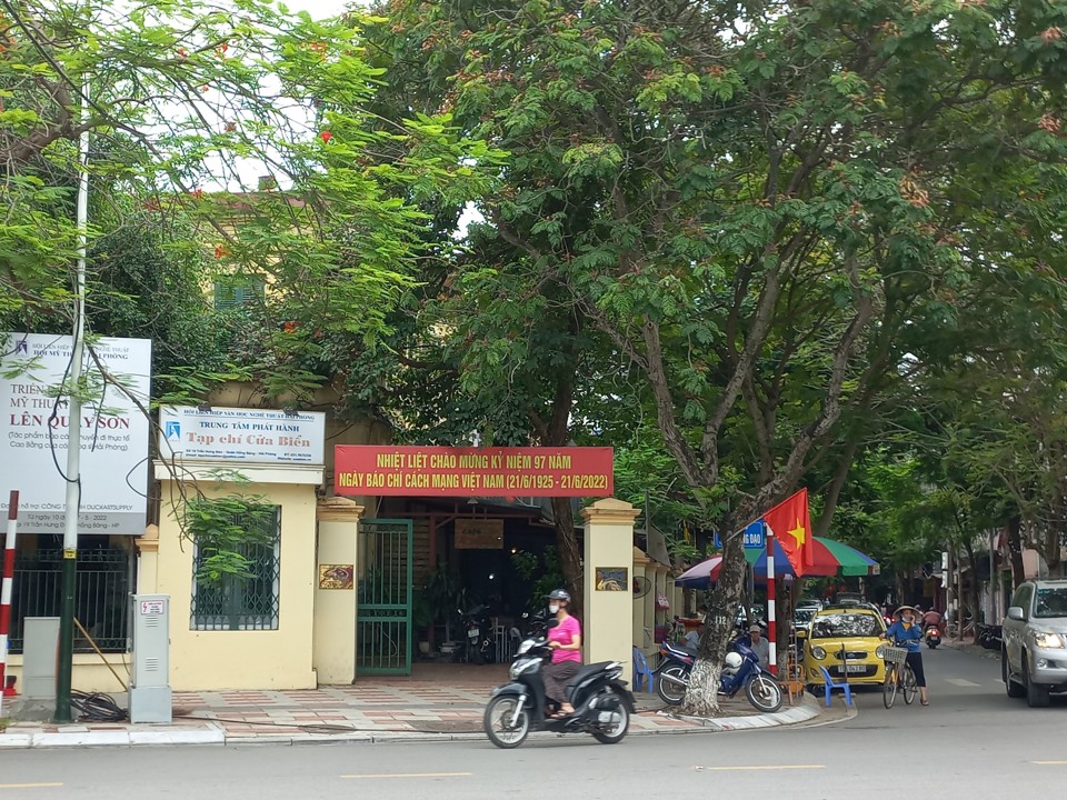 Trụ sở Hội LHVHNT TP Hải Ph&ograve;ng tại số 19 Trần Hưng Đạo . Ảnh: Bảo Th&agrave;nh
