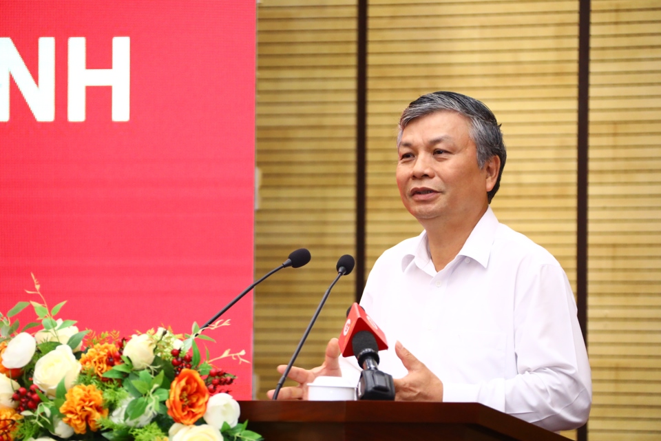 Thứ trưởng Bộ Nội vụ Nguyễn Trọng Thừa ph&aacute;t biểu chỉ đạo hội nghị.&nbsp;