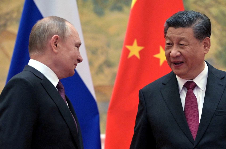 Tổng thống Nga Vladimir Putin hội kiến Chủ tịch Trung Quốc Tập Cận B&igrave;nh tại Bắc Kinh, Trung Quốc, ng&agrave;y 4/2/2022. Ảnh: Sputnik.&nbsp;