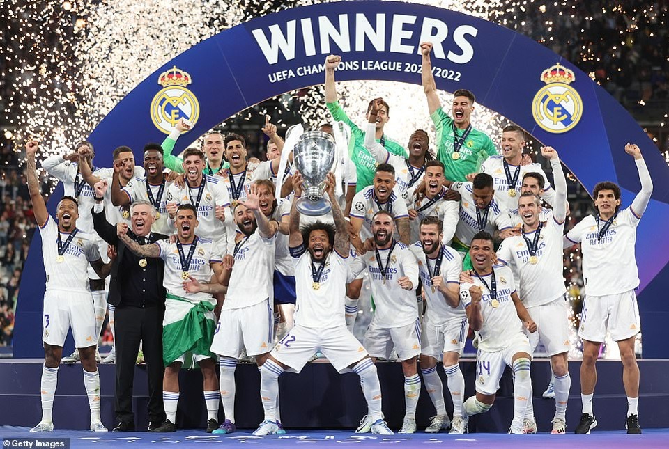 Real Madrid đang l&agrave; nh&agrave; đương kim v&ocirc; địch của&nbsp;Champions League.