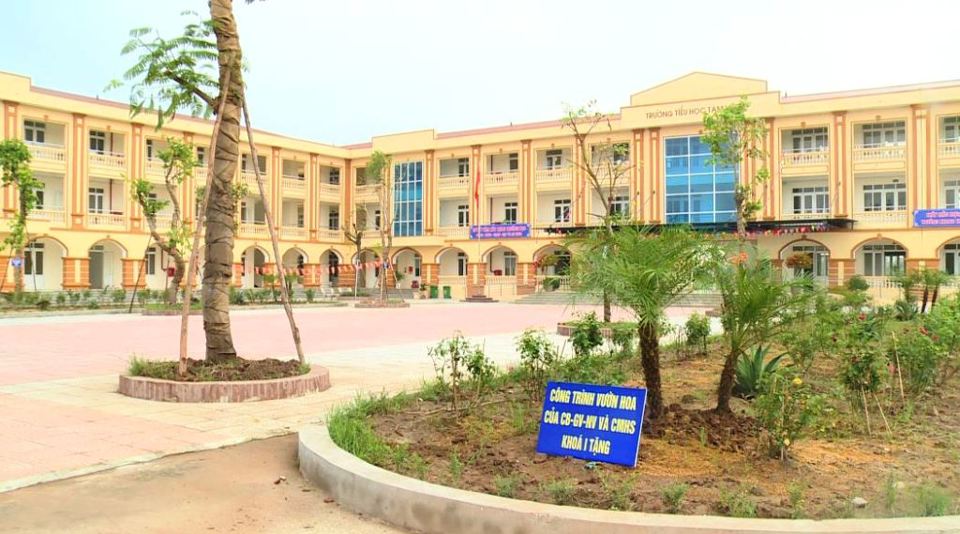 Một g&oacute;c trường Tiểu học Tam Hiệp (huyện Ph&uacute;c Thọ).