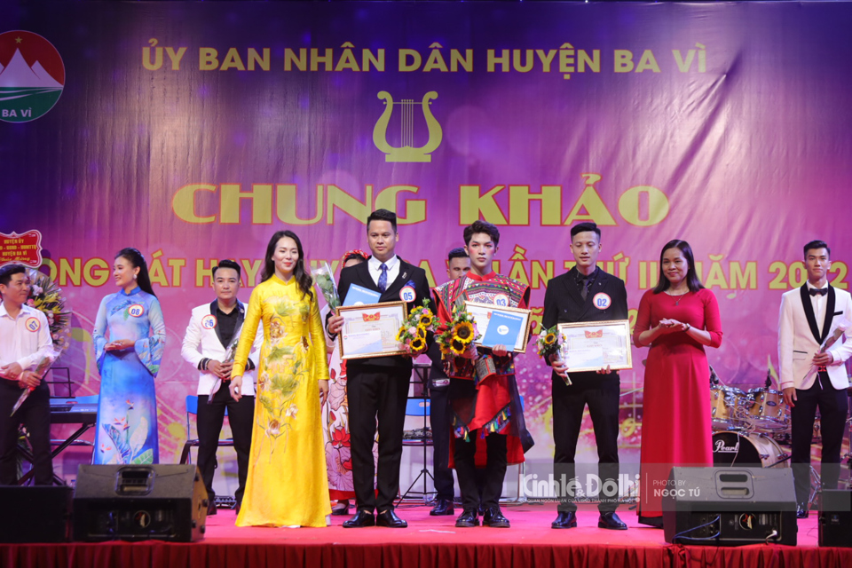 3 th&iacute; sinh đạt giải Khuyến kh&iacute;ch&nbsp;cuộc thi &ldquo;Giọng h&aacute;t hay huyện Ba V&igrave;&rdquo; lần thứ 3 năm 2022.&nbsp;