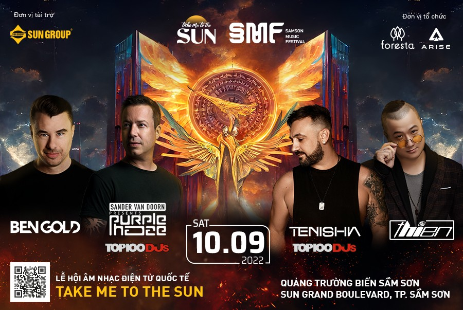 Lễ hội &acirc;m nhạc điện tử quốc tế &ldquo;Samson Music Festival - Take me to the Sun&rdquo; 2022