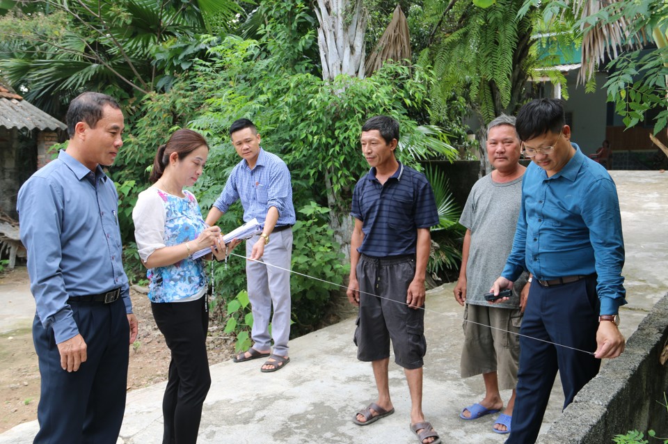 Hội đồng bồi thường, hỗ trợ t&aacute;i định cư huyện Can Lộc tập trung kiểm đếm, GPMB tại x&atilde; Quang Lộc
