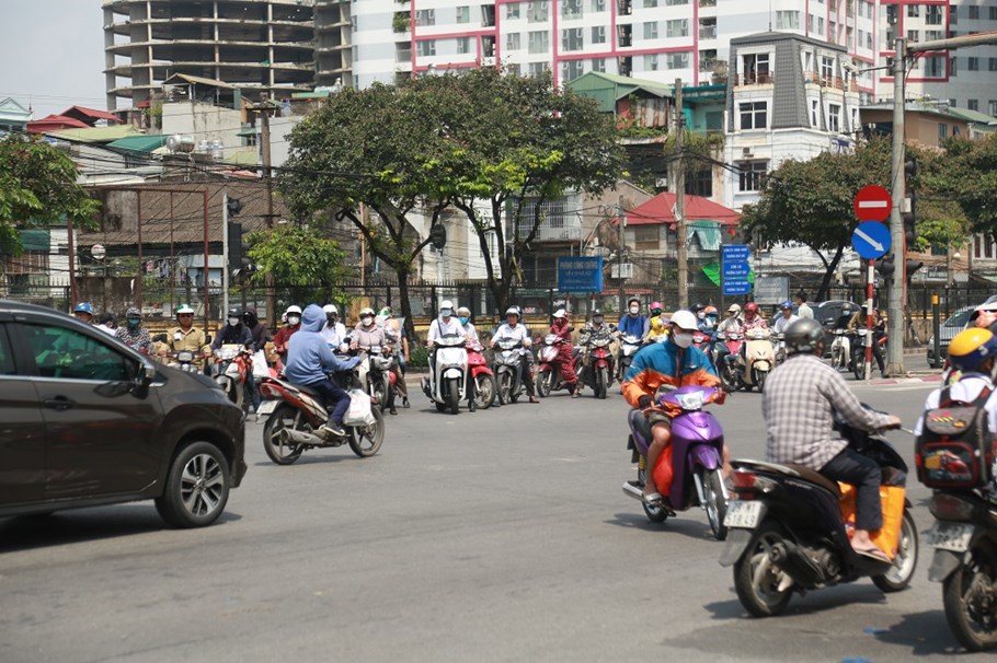 Hiện trạng n&uacute;t giao Kim Đồng - Giải Ph&oacute;ng.&nbsp;