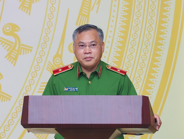 Thiếu tướng Nguyễn Văn Long, Thứ trưởng Bộ C&ocirc;ng an b&aacute;o c&aacute;o đ&aacute;nh gi&aacute; c&ocirc;ng t&aacute;c ph&ograve;ng ch&aacute;y, chữa ch&aacute;y