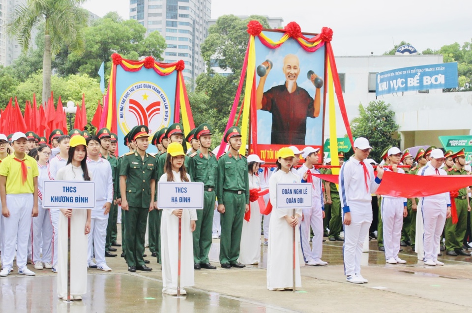 Lễ khai mạc Đại hội Thể dục thể thao quận Thanh Xu&acirc;n