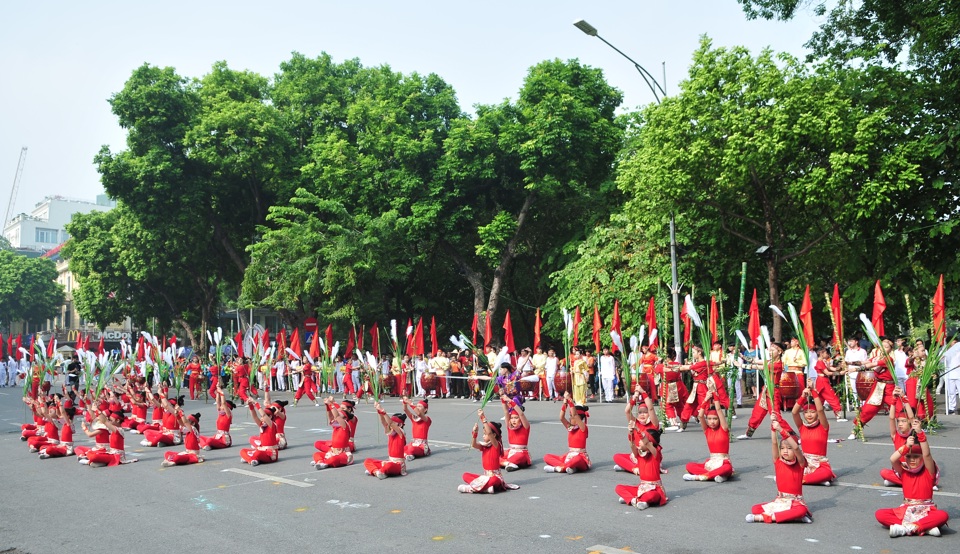 Ấn tượng Lễ khai mạc Đại hội TDTT quận Hoàn Kiếm, Hà Nội lần thứ 10 - Ảnh 8