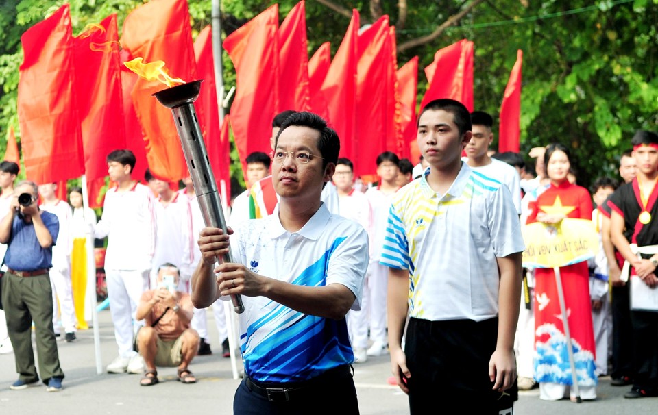 Ấn tượng Lễ khai mạc Đại hội TDTT quận Hoàn Kiếm, Hà Nội lần thứ 10 - Ảnh 3