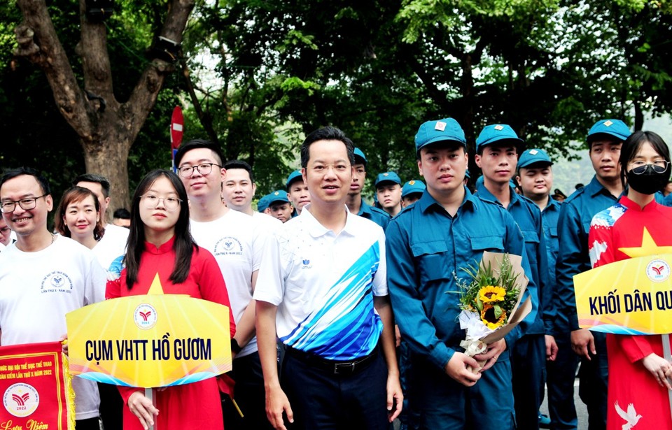 Ấn tượng Lễ khai mạc Đại hội TDTT quận Hoàn Kiếm, Hà Nội lần thứ 10 - Ảnh 5