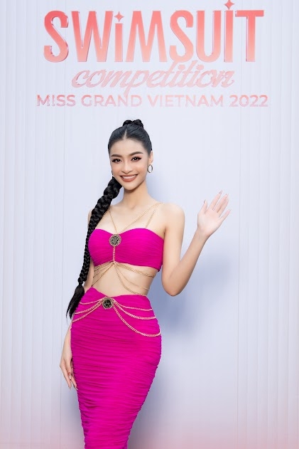 Dàn thí sinh Miss Grand Vietnam tạo dáng lạ ở phần thi áo tắm - Ảnh 5