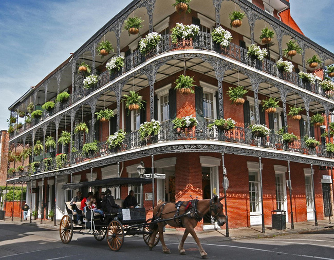 Kh&aacute;ch sạn Ho&agrave;ng gia tại New Orleans. Ảnh: Internet