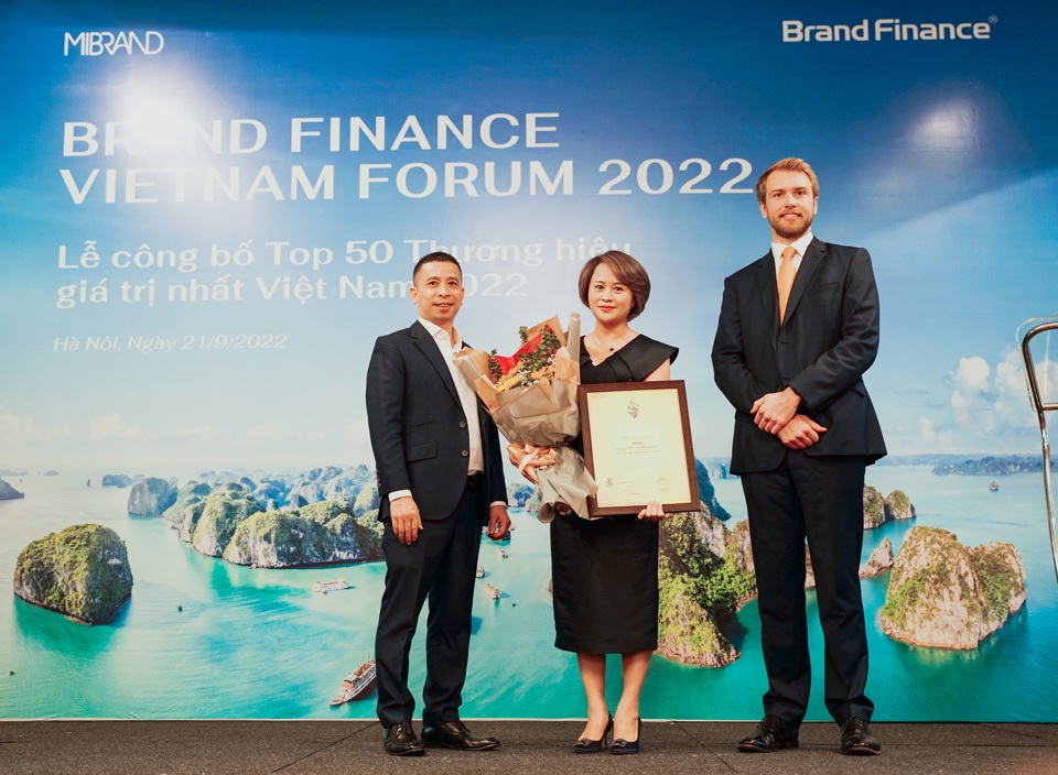   VPBank xếp hạng 11 trong Top 50 thương hiệu giá trị nhất Việt Nam 2022 - Ảnh 1