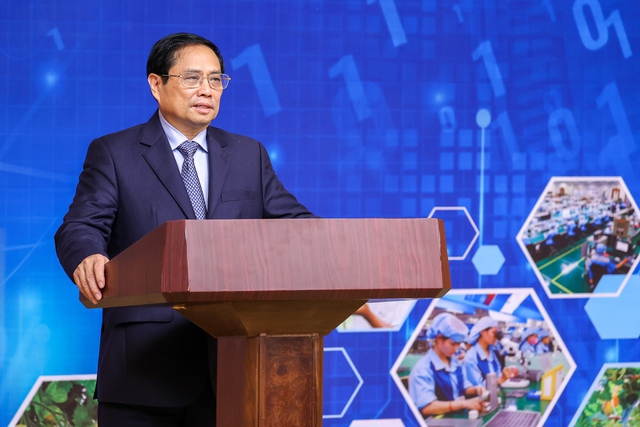 Thủ tướng Phạm Minh Ch&iacute;nh chủ tr&igrave; Diễn đ&agrave;n Kinh tế hợp t&aacute;c, HTX năm 2022. Ảnh: VGP