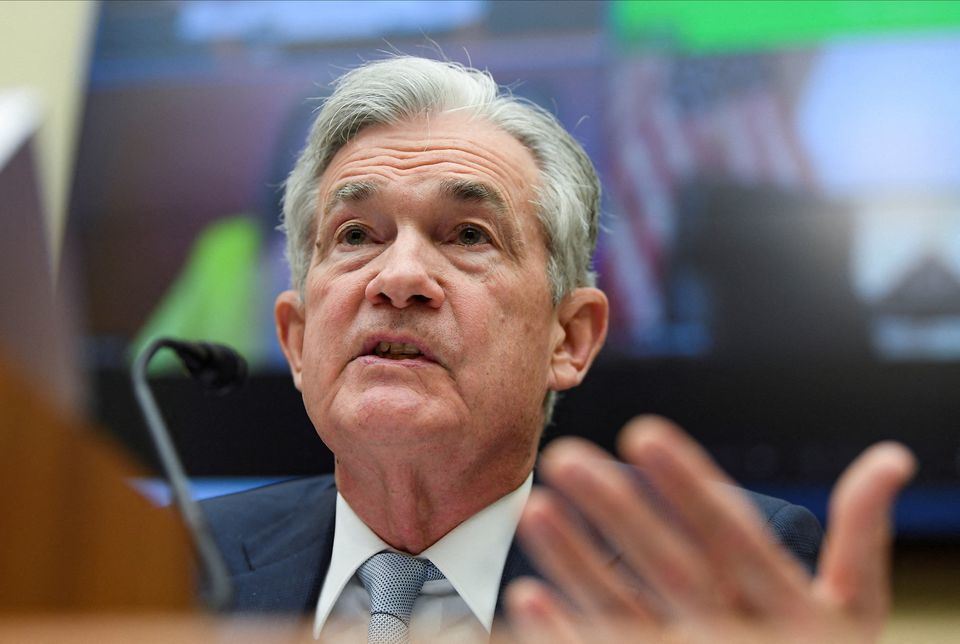 Chủ tịch Fed Jerome lPowell nói Fed cam kết mạnh mẽ trong cuộc chiến chống lạm phát. Ảnh Reuter