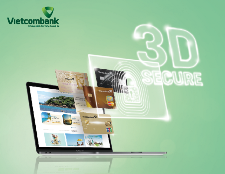 Vietcombank l&agrave; một trong những đơn vị ti&ecirc;n phong triển khai t&iacute;nh năng 3D Secure cho tất cả sản phẩm thẻ t&iacute;n dụng v&agrave; ghi nợ quốc tế