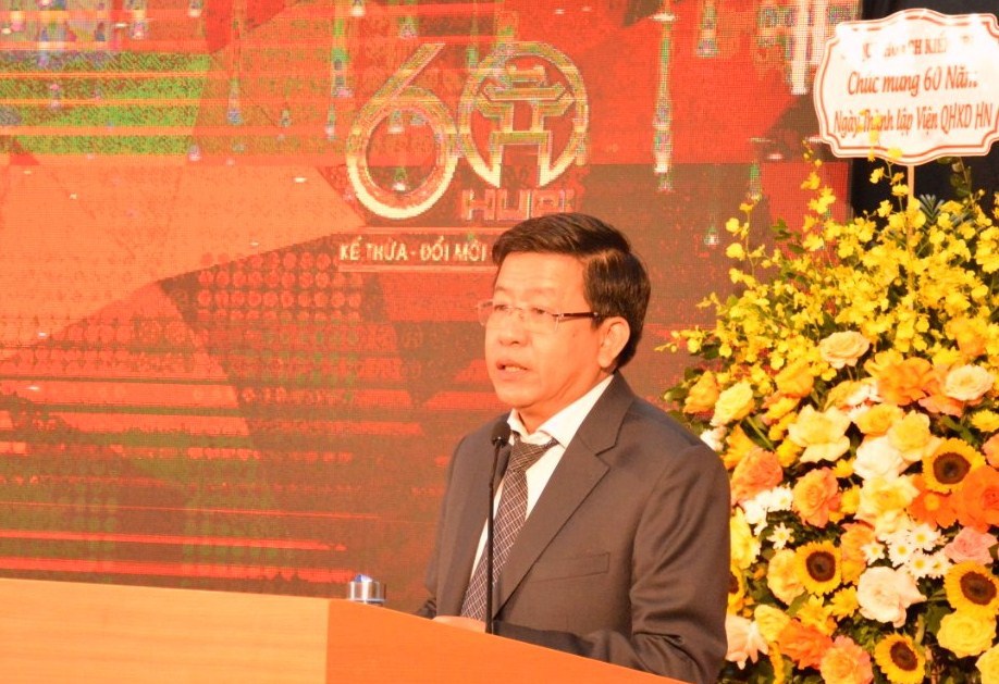 Ph&oacute; Chủ tịch UBND TP H&agrave; Nội Dương Đức Tuấn ph&aacute;t biểu tại buổi lễ