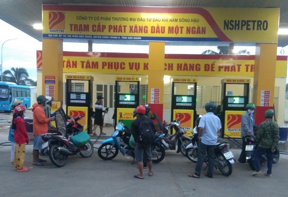 Một cửa h&agrave;ng xăng dầu của NSH Petro tại Hậu Giang.