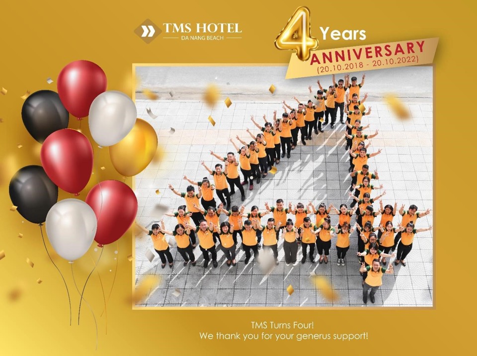 TMS Hotel Da Nang Beach tri &acirc;n kh&aacute;ch h&agrave;ng nh&acirc;n dịp kỷ niệm sinh nhật 4 năm
