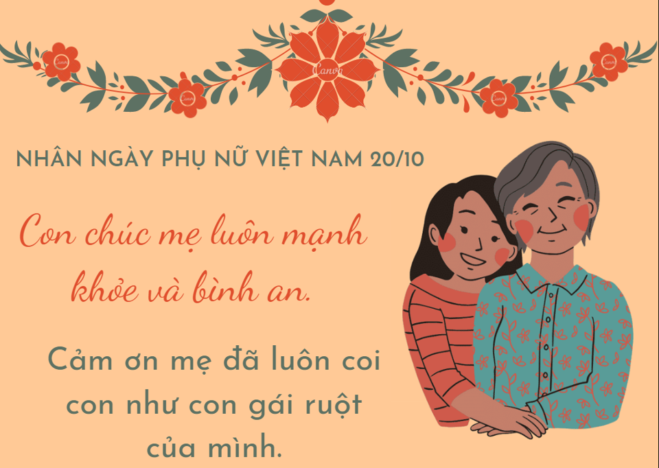 Lời chúc ngày Phụ nữ Việt Nam 20/10 tặng mẹ, mẹ chồng, mẹ vợ, mẹ người yêu - Ảnh 5