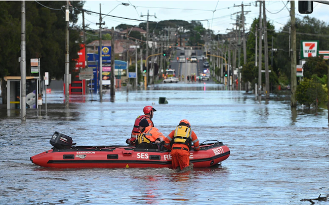 T&igrave;nh trạng ngập lụt ở bang Victoria, ng&agrave;y 14/10. Ảnh: AAP &nbsp;