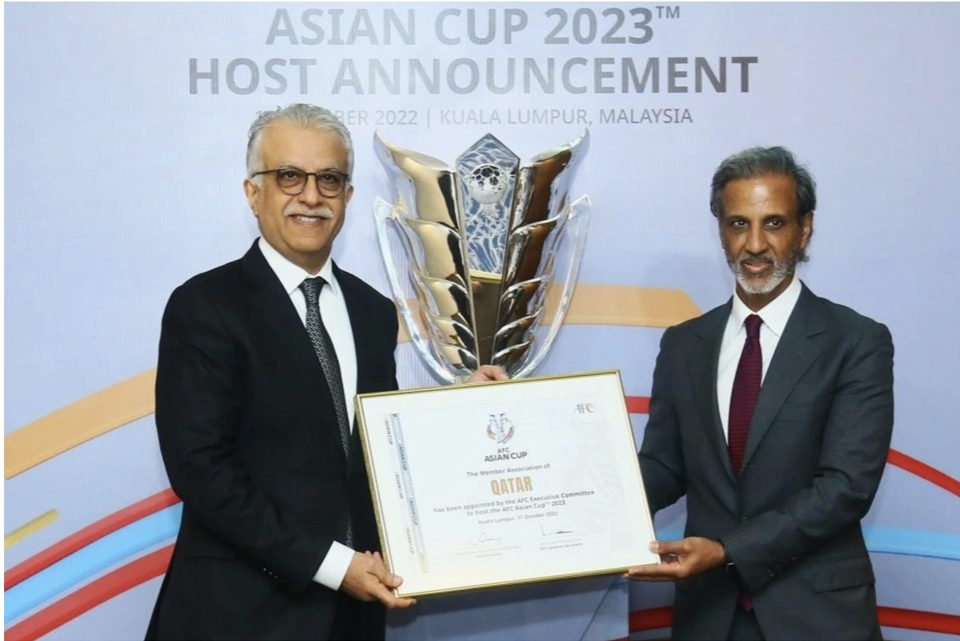 Qatar trở th&agrave;nh chủ nh&agrave; của Asian Cup 2023 khi vượt qua ứng vi&ecirc;n kh&aacute;c gồm H&agrave;n Quốc v&agrave; Indonesia.