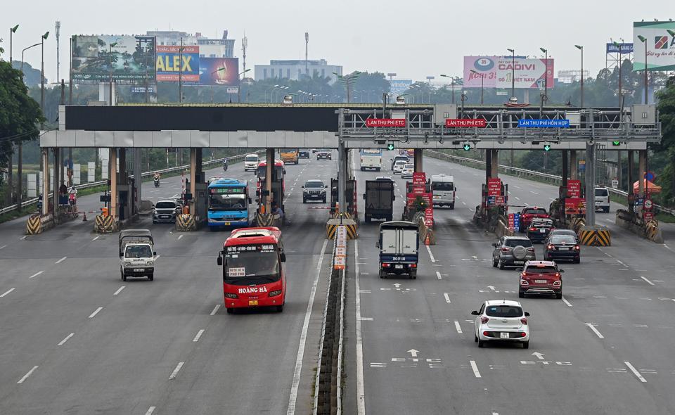 Trạm thu ph&iacute; Bắc Thăng Long - Nội B&agrave;i. Ảnh: Việt Linh. &nbsp;