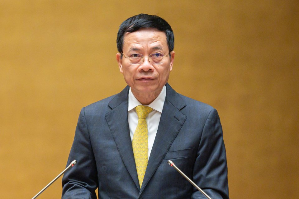 Bộ trưởng Bộ TT&amp;TT Nguyễn Mạnh H&ugrave;ng.