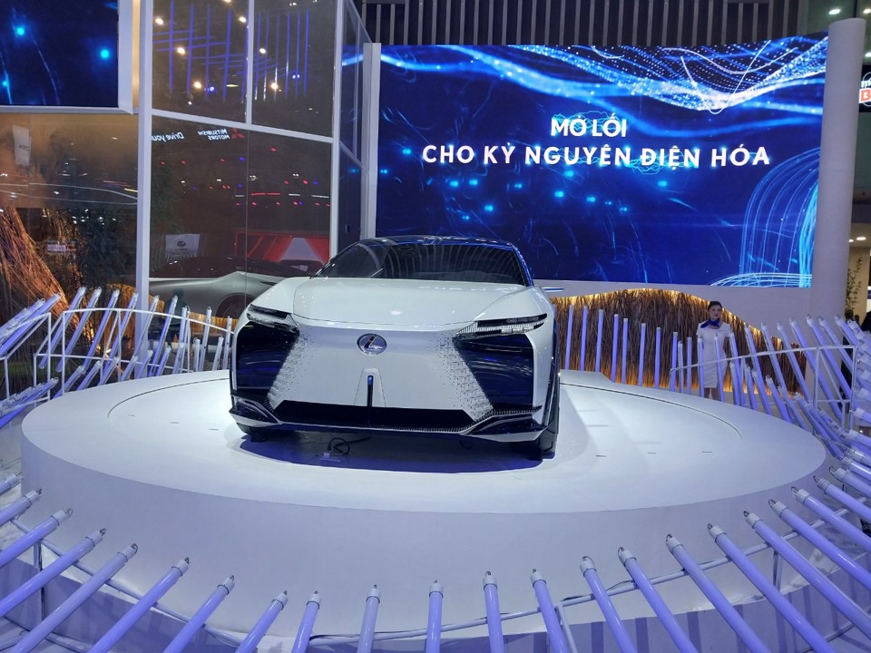 Một mẫu xe điện tại&nbsp;Vietnam Motor Show 2022.