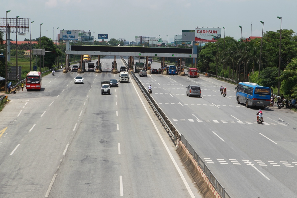 Trạm BOT Bắc Thăng Long - Nội Bài. Ảnh: Phạm Hùng