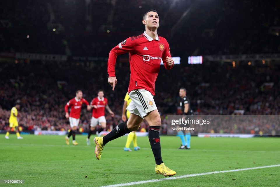 Ronaldo ghi b&agrave;n cho Manchester United tại Europa League.