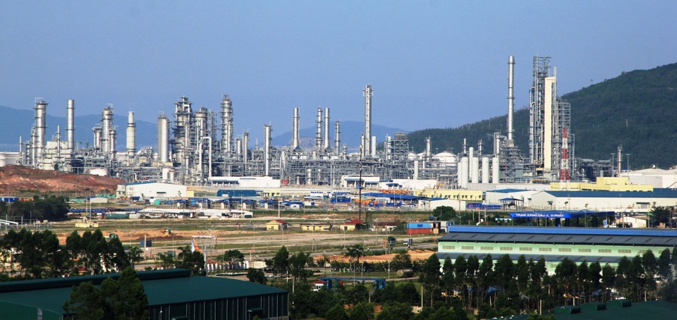 Nhà máy lọc hóa dầu Nghi Sơn. Ảnh: Ái Châu