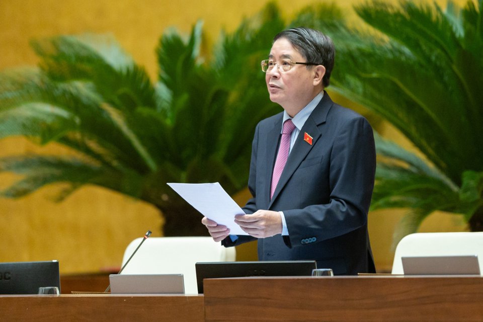 Ph&oacute; Chủ tịch Quốc hội Nguyễn Đức Hải điều h&agrave;nh nội dung thảo luận. Ảnh: Quochoi.vn&nbsp;