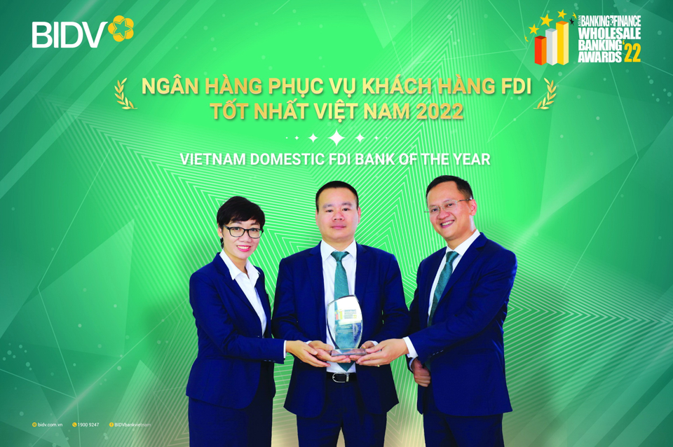 &nbsp;BIDV vừa được Tạp ch&iacute; Asian Banking &amp; Finance (ABF) vinh danh l&agrave; Ng&acirc;n h&agrave;ng phục vụ kh&aacute;ch h&agrave;ng FDI tốt nhất Việt Nam năm 2022.
