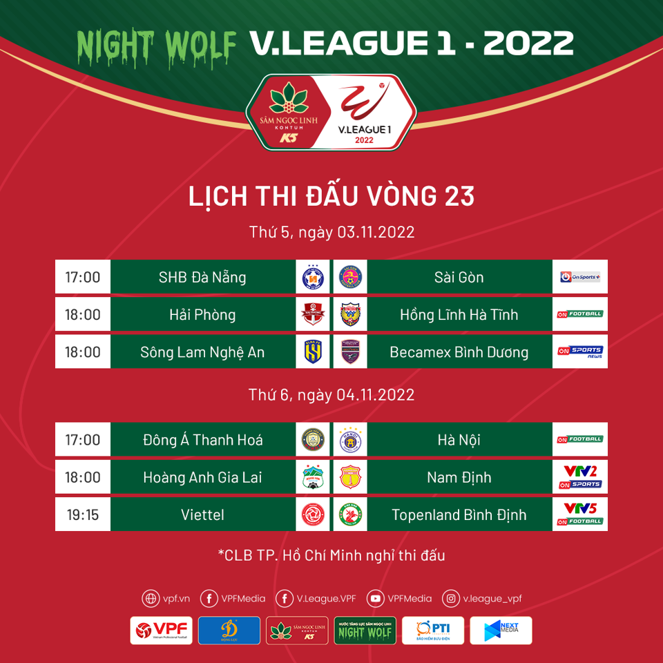 Vòng 23 V-League 2022: Hải Phòng mất điểm, Hà Nội FC rộng đường vô địch - Ảnh 1