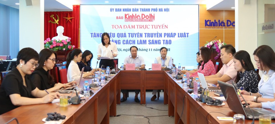 To&agrave;n cảnh tọa đ&agrave;m&nbsp;&ldquo;Tăng hiệu quả tuy&ecirc;n truyền ph&aacute;p luật bằng c&aacute;ch l&agrave;m s&aacute;ng tạo&rdquo;&nbsp;