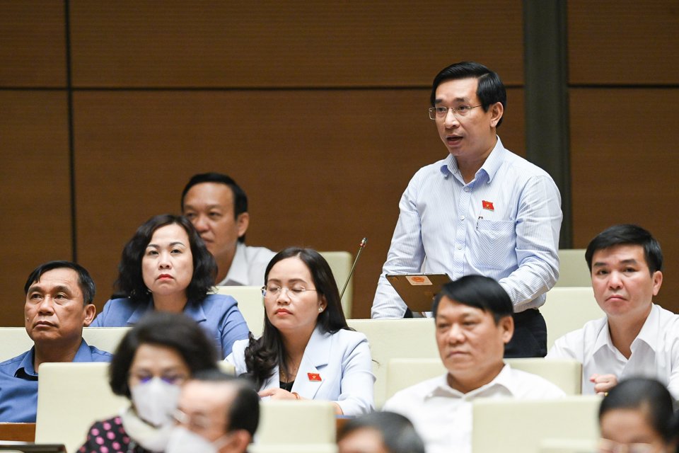ĐB Quốc hội Nguyễn Văn Cảnh (Đo&agrave;n tỉnh B&igrave;nh Định) đặt c&acirc;u hỏi.