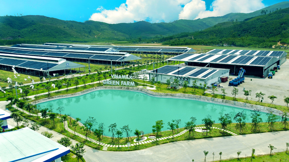 Trang trại sinh th&aacute;i Vinamilk Green Farm được chăn nu&ocirc;i m&ocirc; h&igrave;nh n&ocirc;ng nghiệp c&ocirc;ng nghệ cao vận h&agrave;nh theo kinh tế tuần ho&agrave;n kh&eacute;p k&iacute;n.