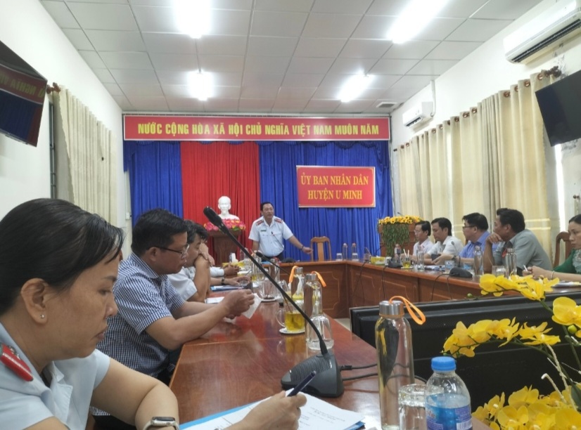Thanh tra Tỉnh C&agrave; Mau th&ocirc;ng tin kết luận thanh tra tại huyện U Minh.
