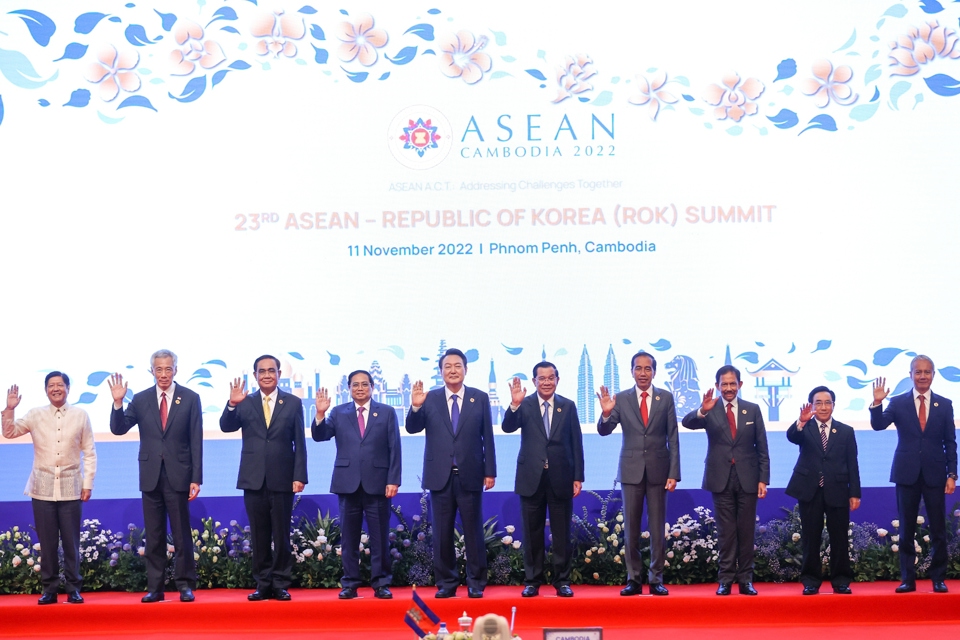 Hội nghị Cấp cao ASEAN-H&agrave;n Quốc lần thứ 23 - Ảnh: VGP/Nhật Bắc &nbsp;