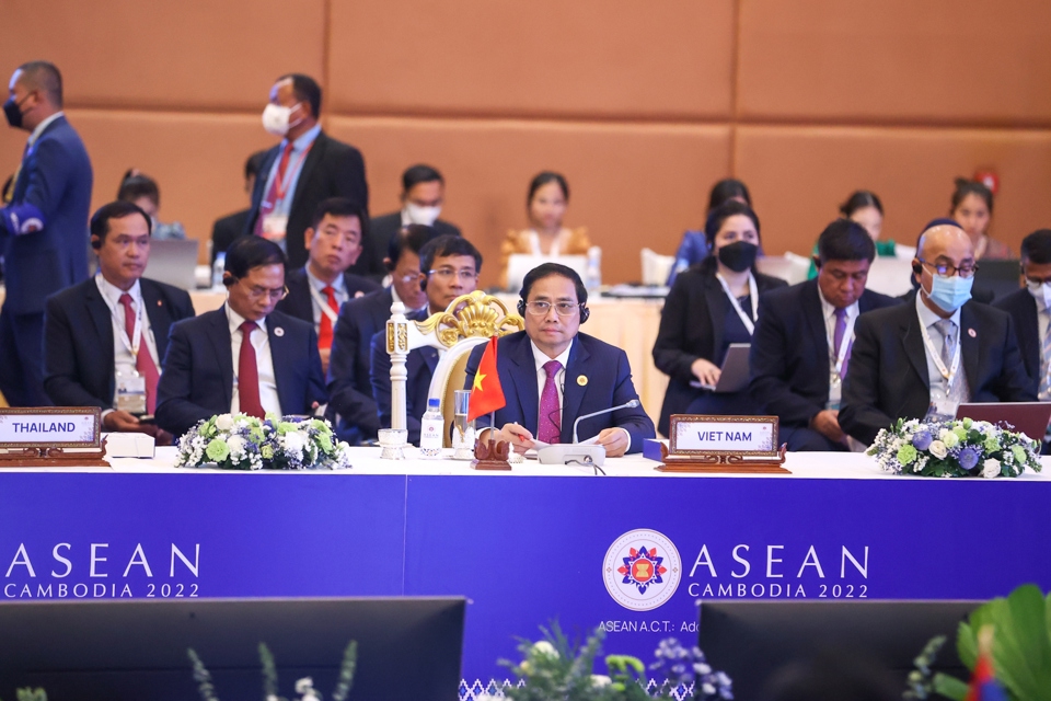 Thủ tướng Ch&iacute;nh phủ Phạm Minh Ch&iacute;nh đề cao tầm quan trọng của mối quan hệ ASEAN-LHQ - Ảnh: VGP/Nhật Bắc &nbsp;