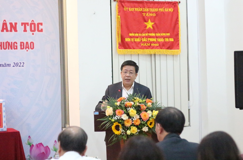 Ph&oacute; Chủ tịch UBND TP Dương Đức Tuấn ph&aacute;t biểu tại Ng&agrave;y hội