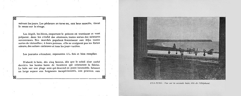 B&atilde;i biển Cửa T&ugrave;ng trong một cuốn catalogue giới thiệu năm 1926 của người Ph&aacute;p.