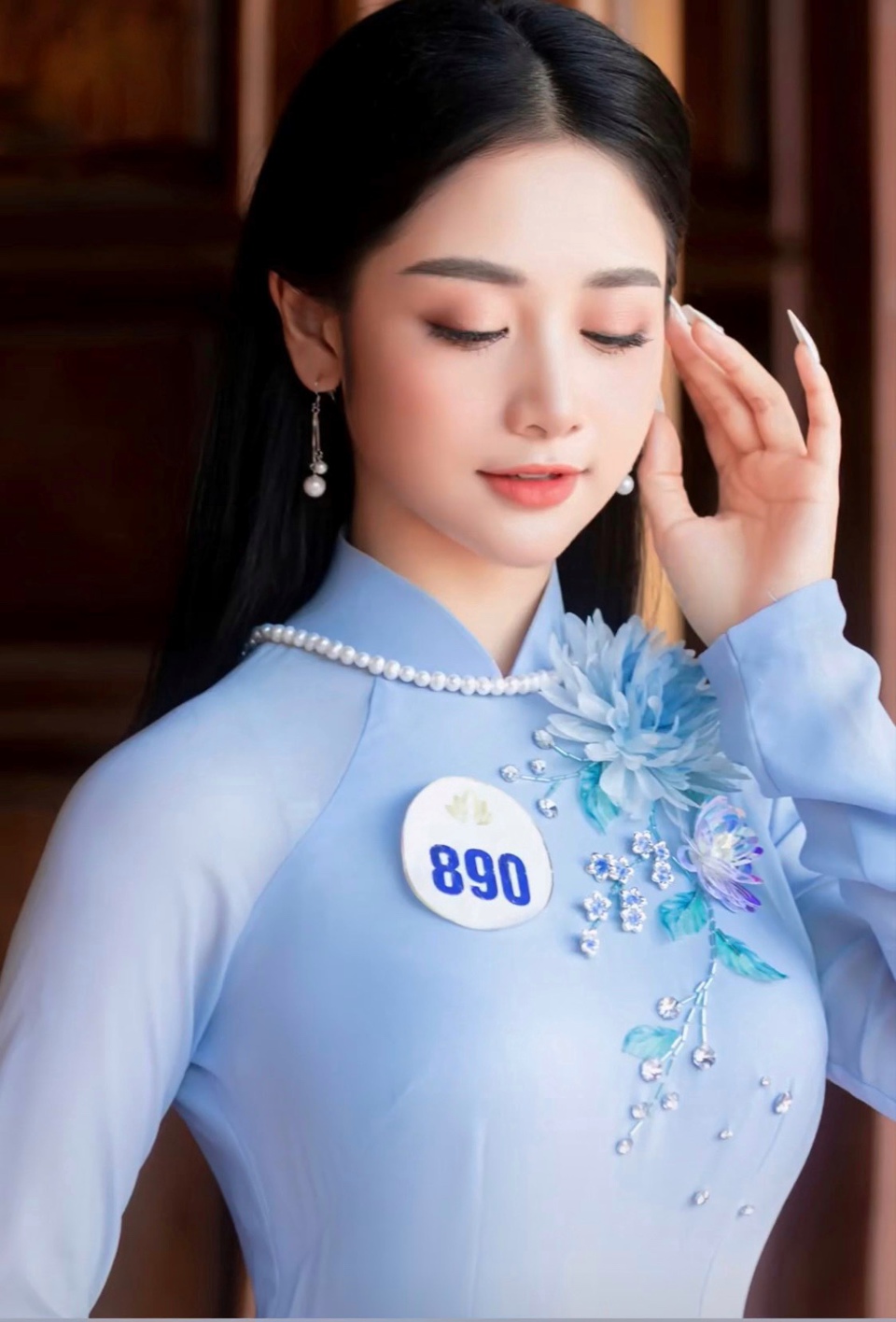 Đinh Ngọc Thư- c&ocirc; g&aacute;i Hải Ph&ograve;ng&nbsp; được đ&aacute;nh gi&aacute; c&oacute; gương mặt đẹp nhất Hoa hậu Du lịch Việt Nam 2022.