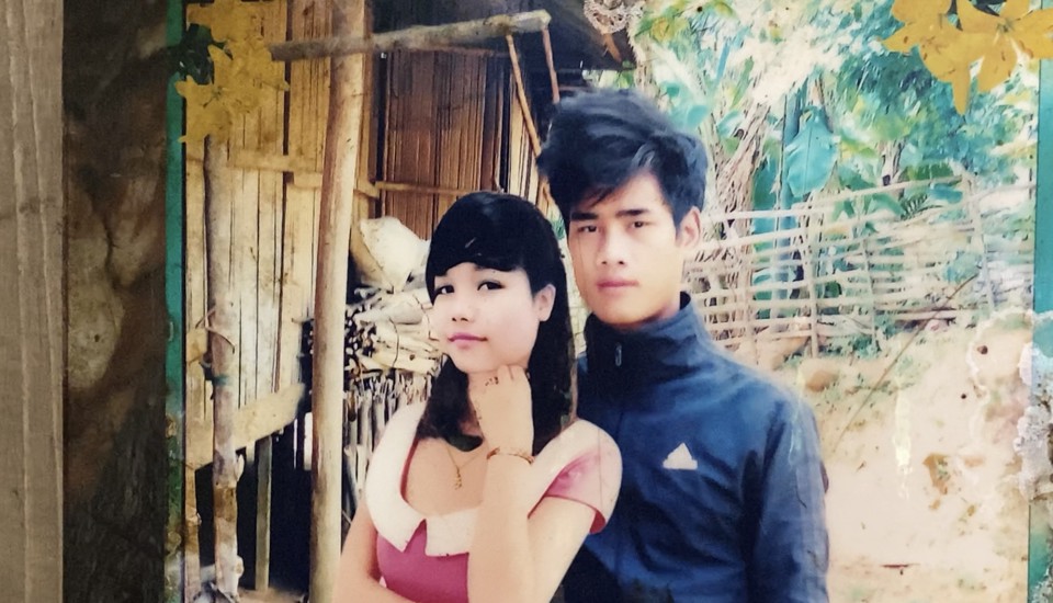 Vợ chồng Đinh Thị Vum - Đinh Văn Ho&agrave;ng (ảnh: Nh&acirc;n vật cung cấp).