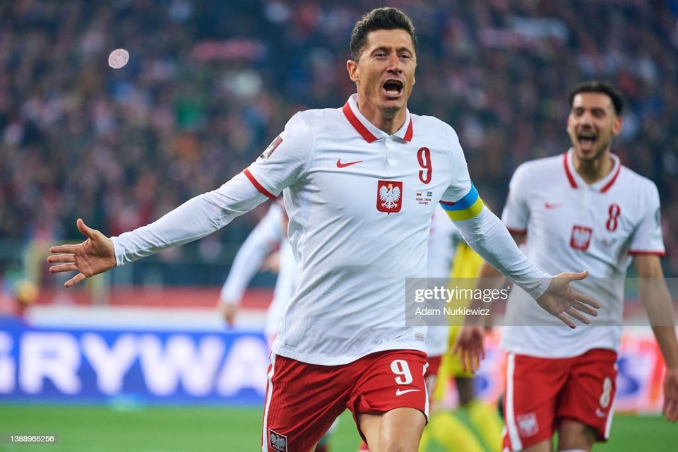 Tiền đạo&nbsp;Lewandowski l&agrave; niềm hi vọng số 1 của tuyển Ba Lan tại World Cup 2022.