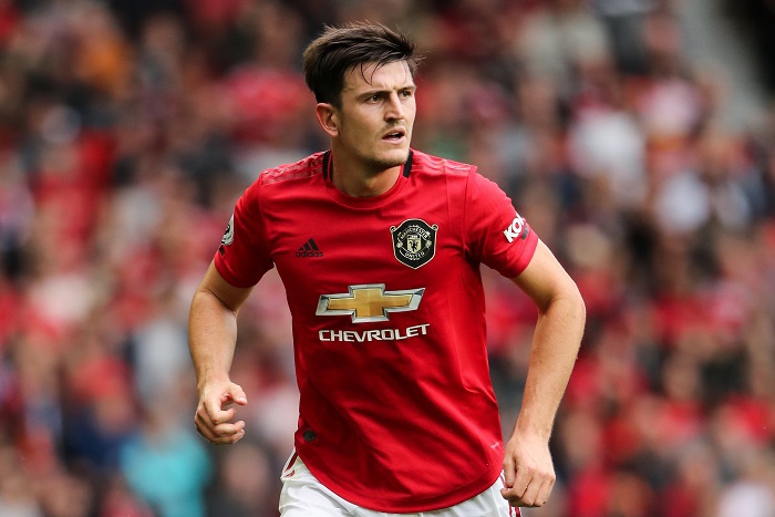 HLV Gareth Southgate mạo hiểm sử dụng&nbsp; trung vệ Harry Maguire đang kh&ocirc;ng c&oacute; phong độ tốt tại MU. Ảnh MUFC