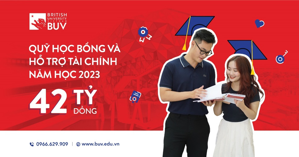 Quỹ học bổng BUV năm 2023 tiếp tục hành trình thắp sáng ước mơ học tập - Ảnh 1